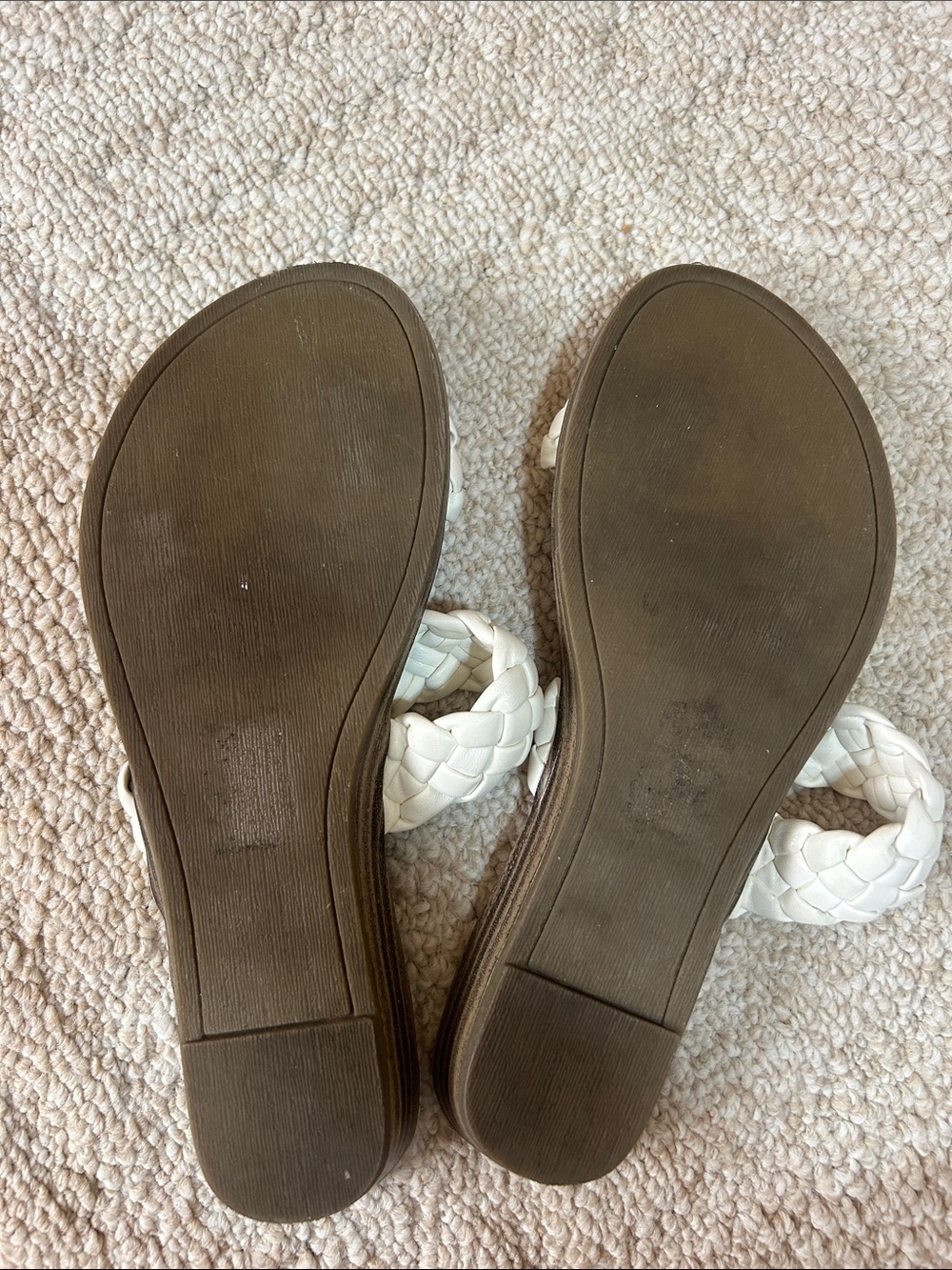 Blowfish Cream Braided Double-Strap Slide Sandals - Picture 3 of 4